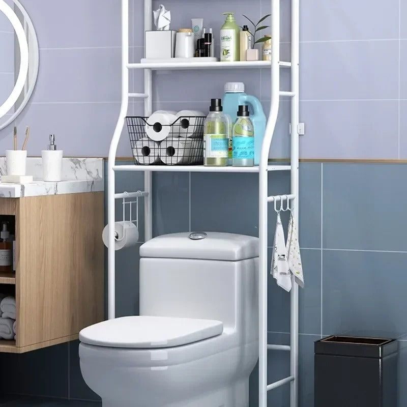 3-Tier Over Washing Machine Storage Rack | Space Saving Bathroom Organizer | Fast UAE Delivery