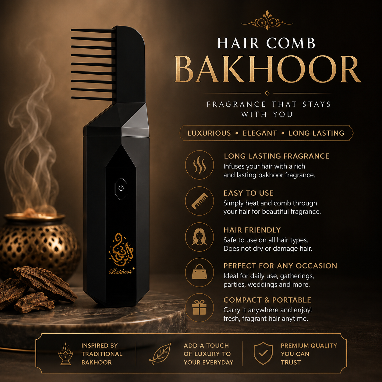 Intense Hair Bakhoor Comb