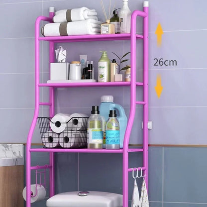 3-Tier Over Washing Machine Storage Rack | Space Saving Bathroom Organizer | Fast UAE Delivery